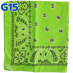 ผ้าเช็ดหน้า สีเขียวอ่อน G15