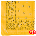 ผ้าเช็ดหน้า สีเหลืองเข้ม G8