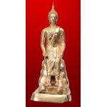 พระประจำวันพุธ กลางคืน ปางป่าเลไลย์ 5 นิ้ว ทองเหลือง