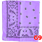 ผ้าเช็ดหน้า สีม่วงอ่อน G9