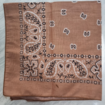 ผ้าเช็ดหน้า สีน้ำตาล G7