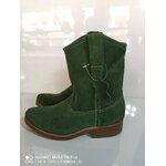 รองเท้าบูทเซฟตี้ หนังกลับสีเขียว หัวแหลม กันกระแทก พื้น กันลื่น กันน้ำมัน กันไฟฟ้าสถิตย์ ไซส์39-48