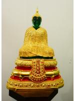 พระแก้วมรกต 9นิ้ว ชุด ฤดูหนาว ปิดทองแท้