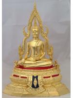 พระพุทธชินราช ปิดทองแท้ ฐานเตี้ย หน้าตัก 5นิ้ว