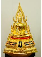 พระพุทธชินราช ปิดทองแท้ หน้าตัก 7นิ้ว ฐานสูง