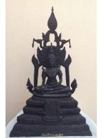 พระพุทธรูปบูชา สมเด็จองค์พระปฐม ขนาด 5 นิ้ว รมดำ