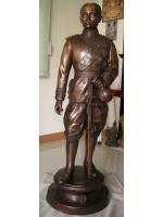 พระบรมรูป รัชกาลที่5 ประทับยืน ถือถุงทอง 130ซม