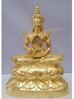 พระศรีอริยเมตไตรย ลงรักปิดทองแท้ 9นิ้ว
