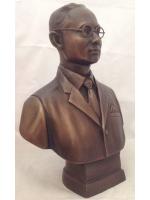 พระบรมรูป รัชกาลที่ 9 ชุดสากล พิมพ์ครึ่งท่อน สูง 29cm