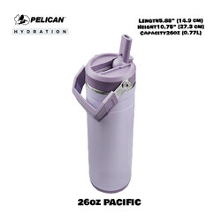 Pelican Pacific 26oz 770ml Bottle - Lilac Purple - ขวดน้ำเก็บความร้อนและเย็น เเท้💯 รับประกัน 1ปี
