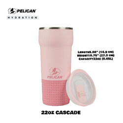 Pelican Cascade 22oz 650ml - Blush - แก้วเก็บอุณหภูมิ เก็บความเย็น-ความร้อน เเท้💯 รับประกัน 1ปี