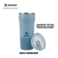 Pelican Cascade 22oz 650ml - Zenith - แก้วเก็บอุณหภูมิ เก็บความเย็น-ความร้อน เเท้💯 รับประกัน 1ปี