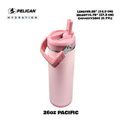 Pelican Pacific 26oz 770ml Bottle - Blush - ขวดน้ำเก็บความร้อนและเย็น เเท้💯 รับประกัน 1ปี