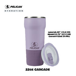 Pelican Cascade 22oz 650ml - Lilac Purple - แก้วเก็บอุณหภูมิ เก็บความเย็น-ความร้อน เเท้💯 รับประกัน 1ปี