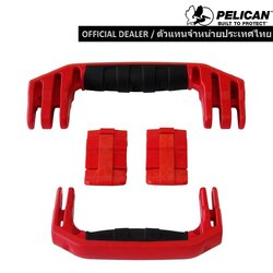 Pelican 1510 & 1560 Replacement Handles & Latches, Red (Set of 2 Handles, 2 Latches)