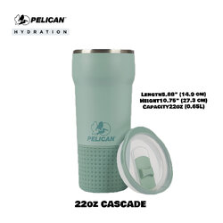 Pelican Cascade 22oz 650ml - Sage - แก้วเก็บอุณหภูมิ เก็บความเย็น-ความร้อน เเท้💯 รับประกัน 1ปี