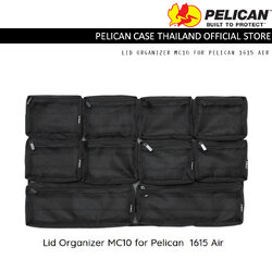 Lid Organizer MC10 for Pelican 1615 Air Case with 10 removable pouches - Fits Pelican 1615 Air Case *กระเป๋าถอดออกได้*