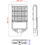 โคมไฟถนน LED Street Light รุ่น Draco 120W 15,600 ลูเมน งานราชการ (LED Nichia ญี่ปุ่น)