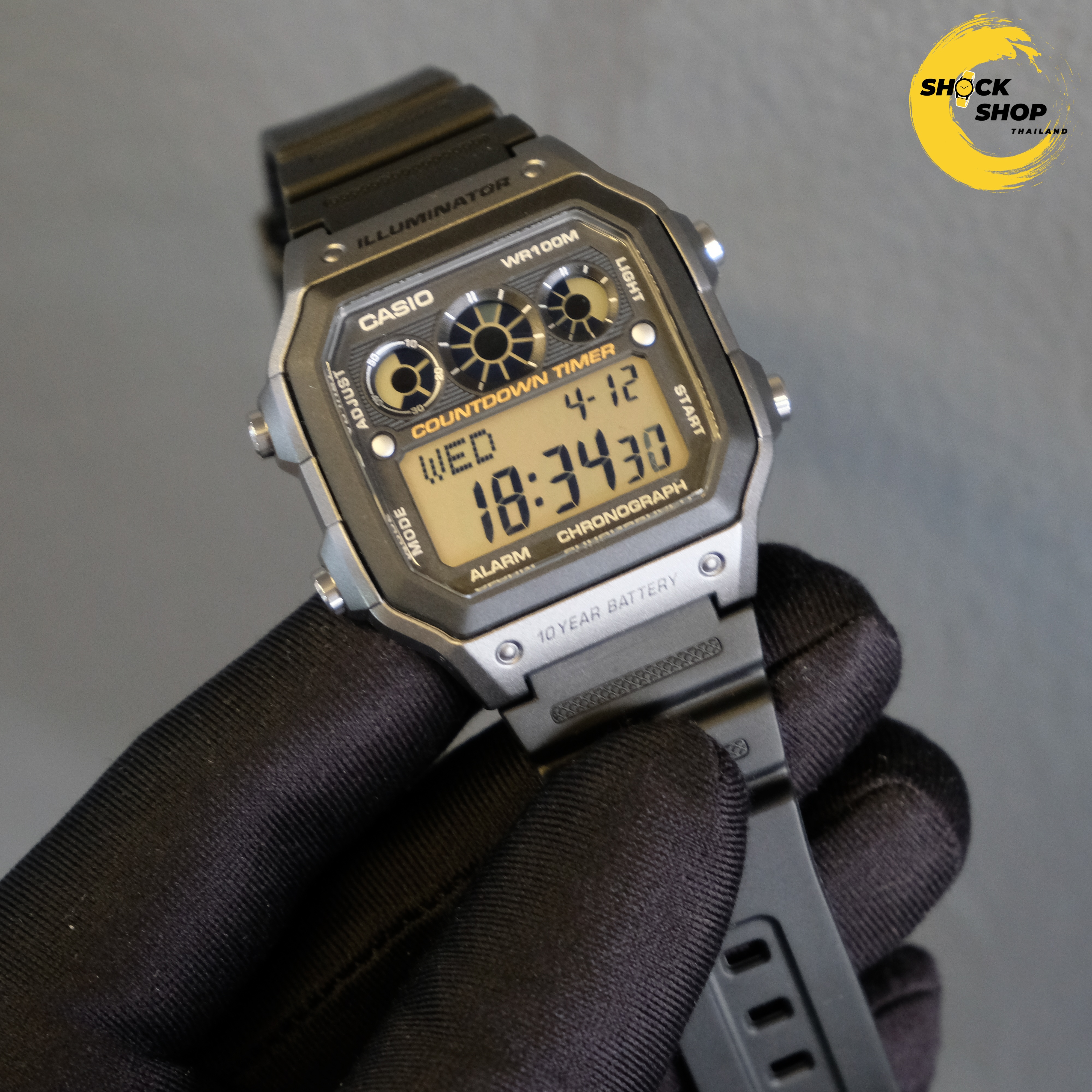 CASIO นาฬิกาข้อมือ รุ่น AE-1300WH-8A วัสดุเรซิ่น คาสิโอ