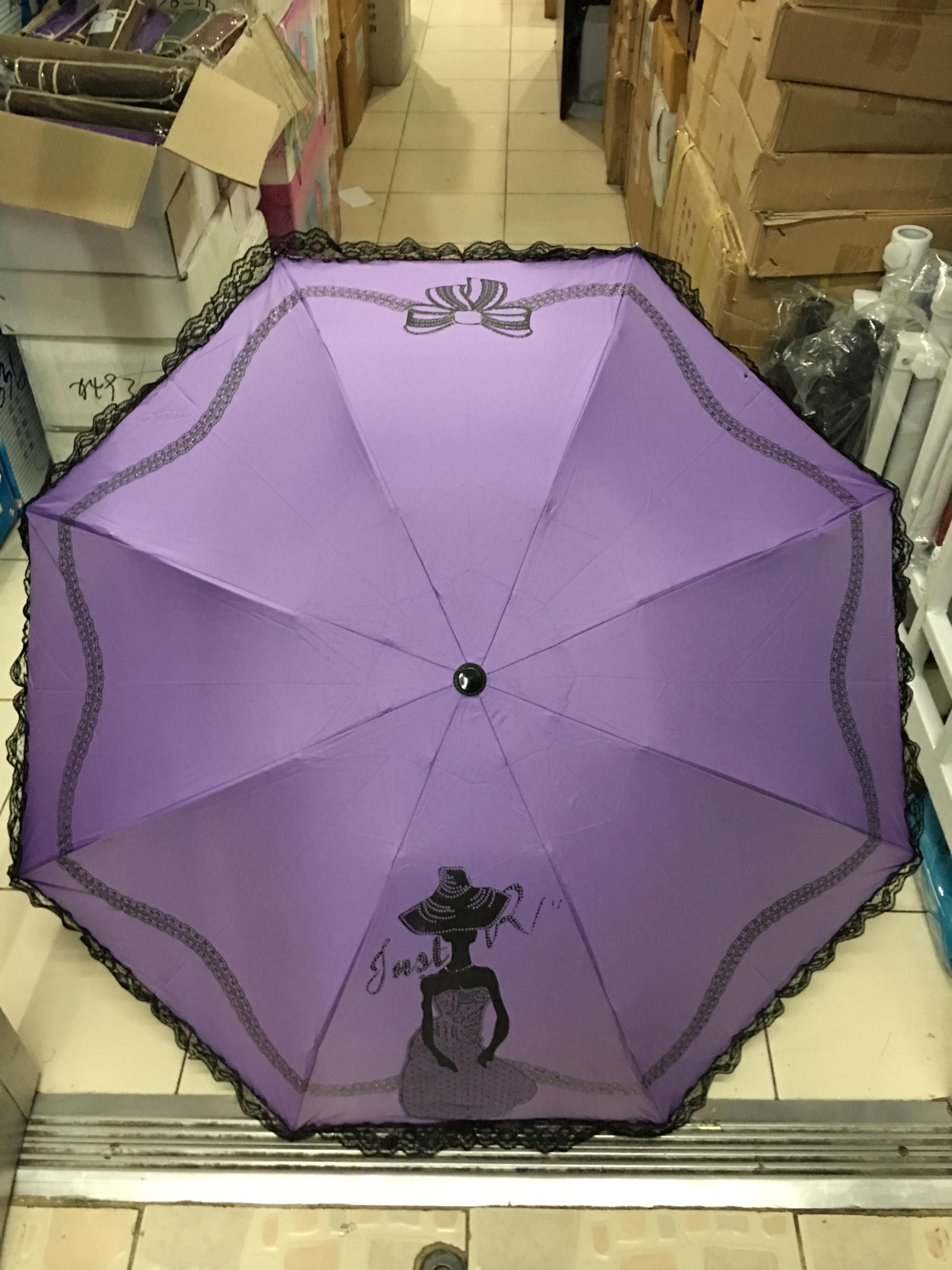 ร่มโค้งแฟชั่นมีระบาย รหัส8009