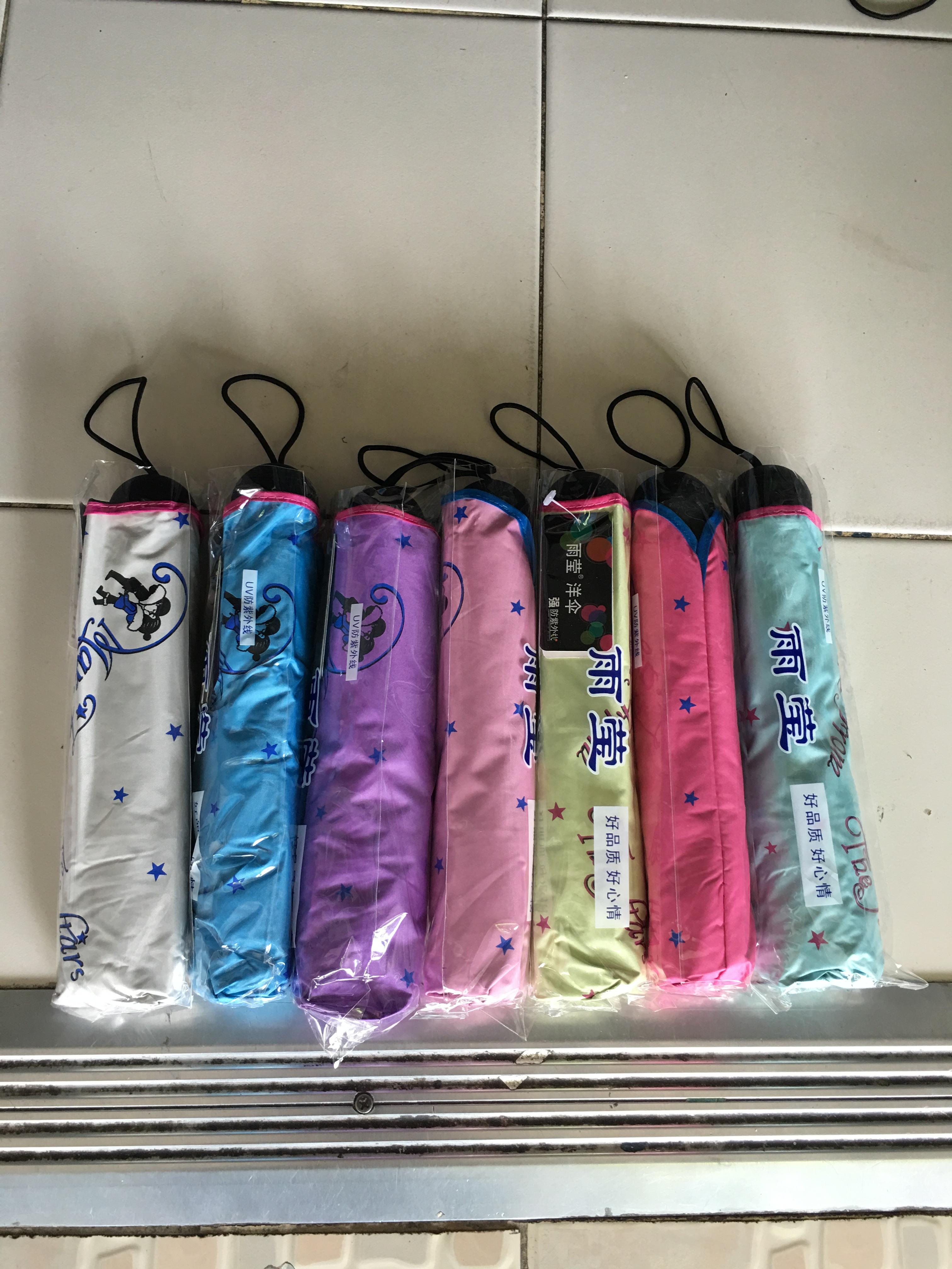 ร่มโค้งแฟชั่นยูวีสีดำรหัส695