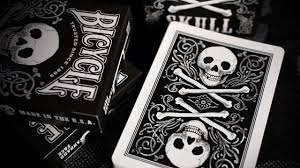 Bicycle Skull Playing Cards (White)