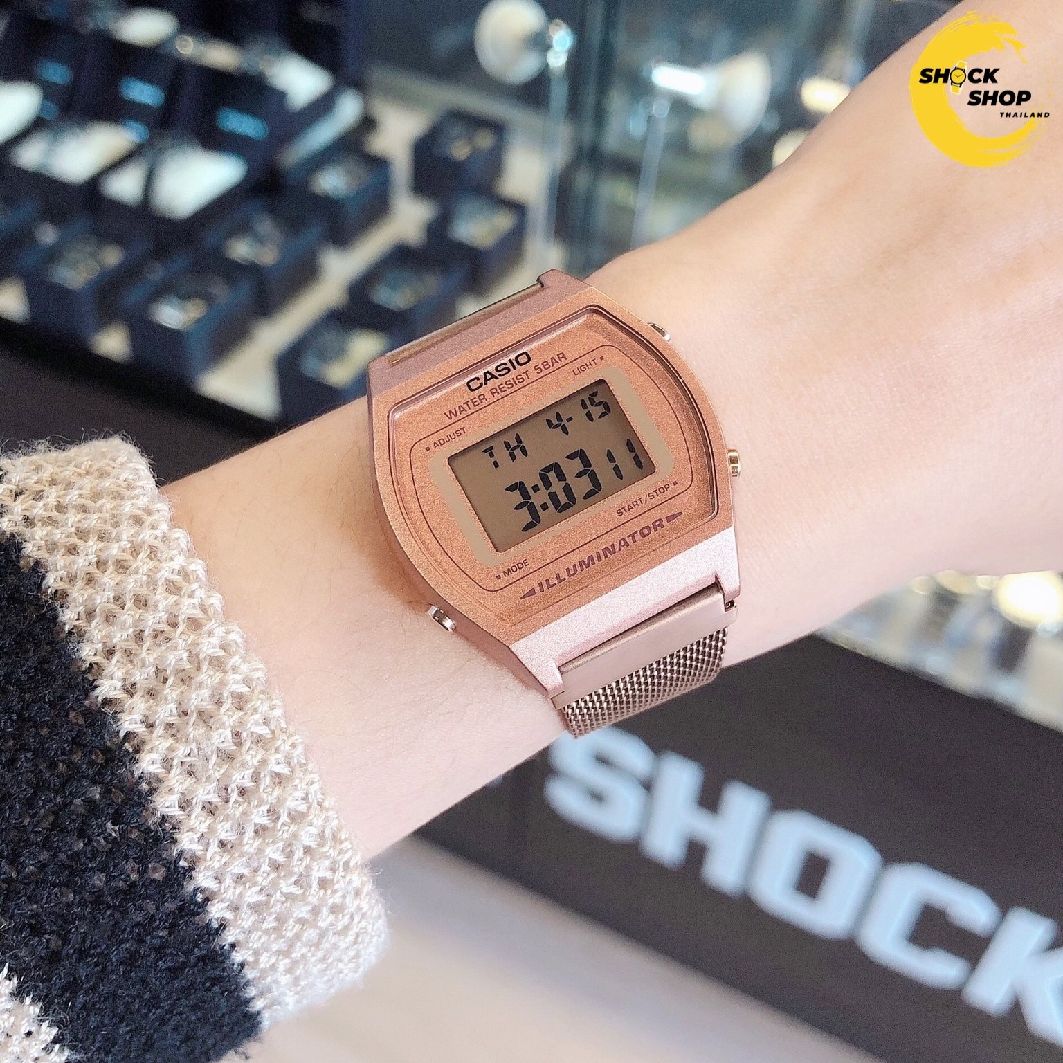 นาฬิกาผู้หญิง Casio รุ่น B640WMR-5A คาสิโอ