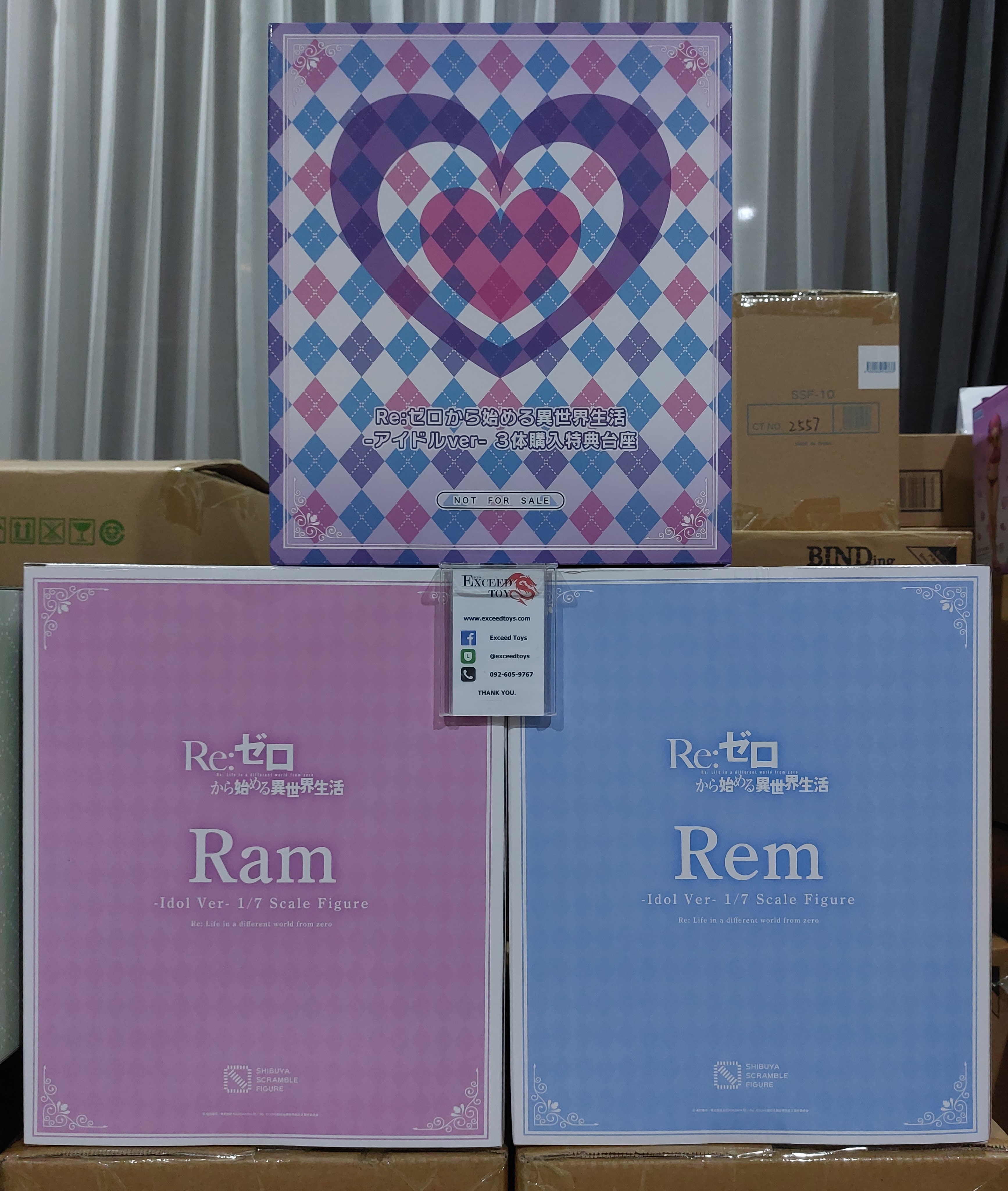 Set Emilia Rem Ram - Shibuya Scramble Idol Ver Limited Base