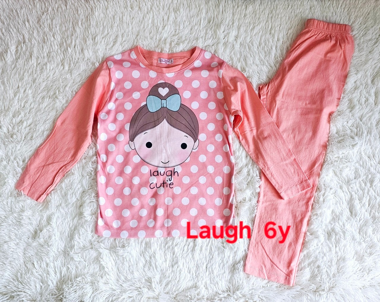 ชุดเซ็ท Laugh Cutie ไซส์ 6y by ChaLom มือสอง สภาพดี ไม่มีตำหนิ