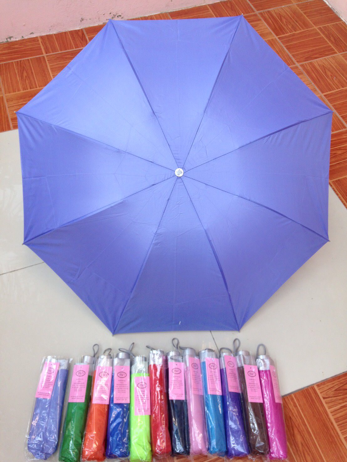 ร่มพับ3ตอนมียูวี8 ก้าน