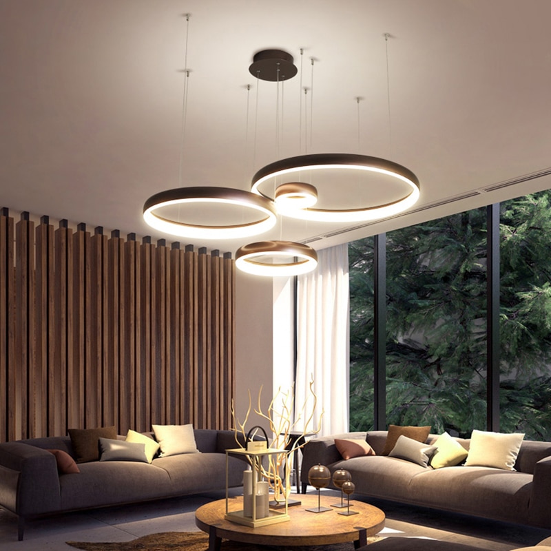 โคมแขวน โคมเพดาน Circle Ring LED พร้อมรีโมท ปรับได้ 3สี หรี่แสงได้ ไฟแขวน ไฟเพดาน โคมเพดาน โคมไฟแขวน ไฟระย้า ไฟช่อ ไฟกิ่ง ไฟห้อย สวยทันสมัย ไฟตกแต่ง หรูหรา ทนทาน ประหยัดไฟ