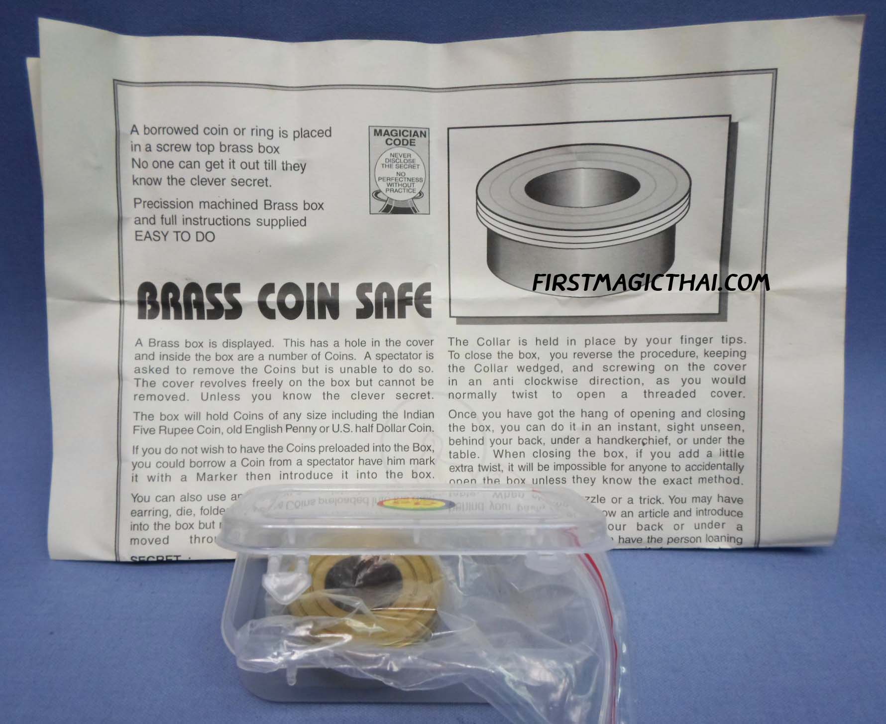 ตลับทองเหลือง พิศวง / Brass Coin Safe