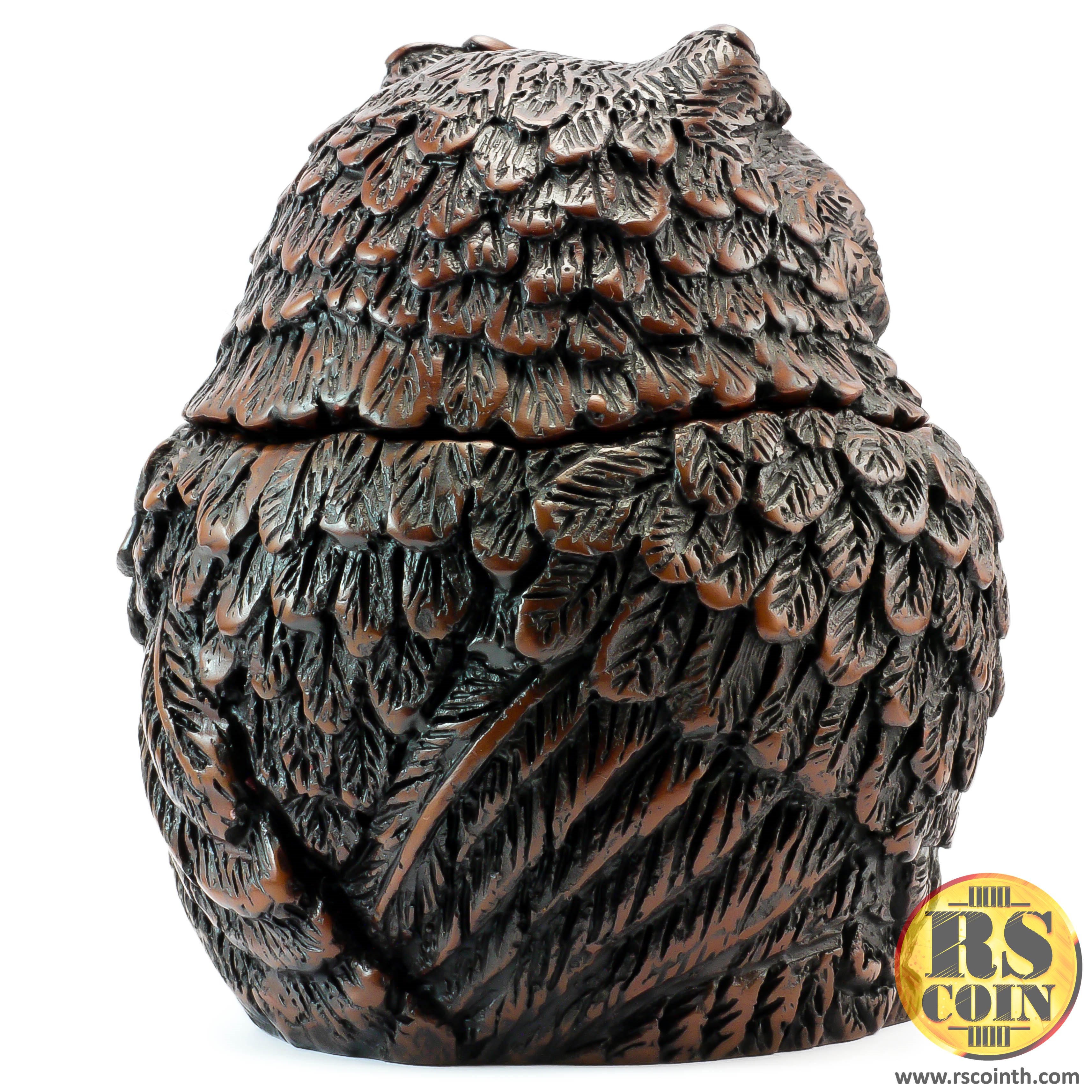 รูปปั้นหิน - นกฮูกตลับ (Thai Sculpture Stone Animal Bird Owl)