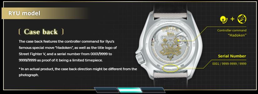 Street Fighter V Limited Edition - Ryu Wristwatch