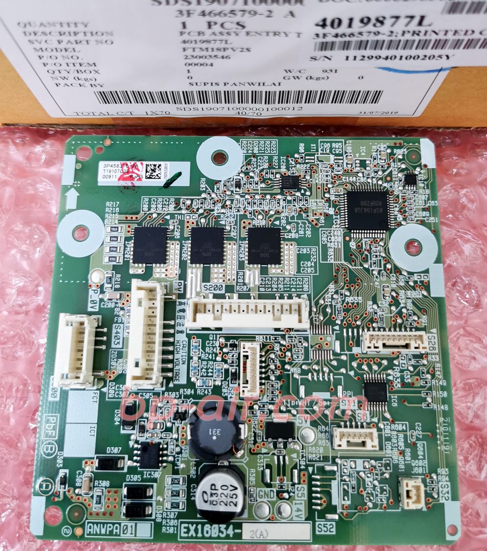 แผงบอร์ดคอยล์เย็น แผงคอนโทรล FTM18PV2S