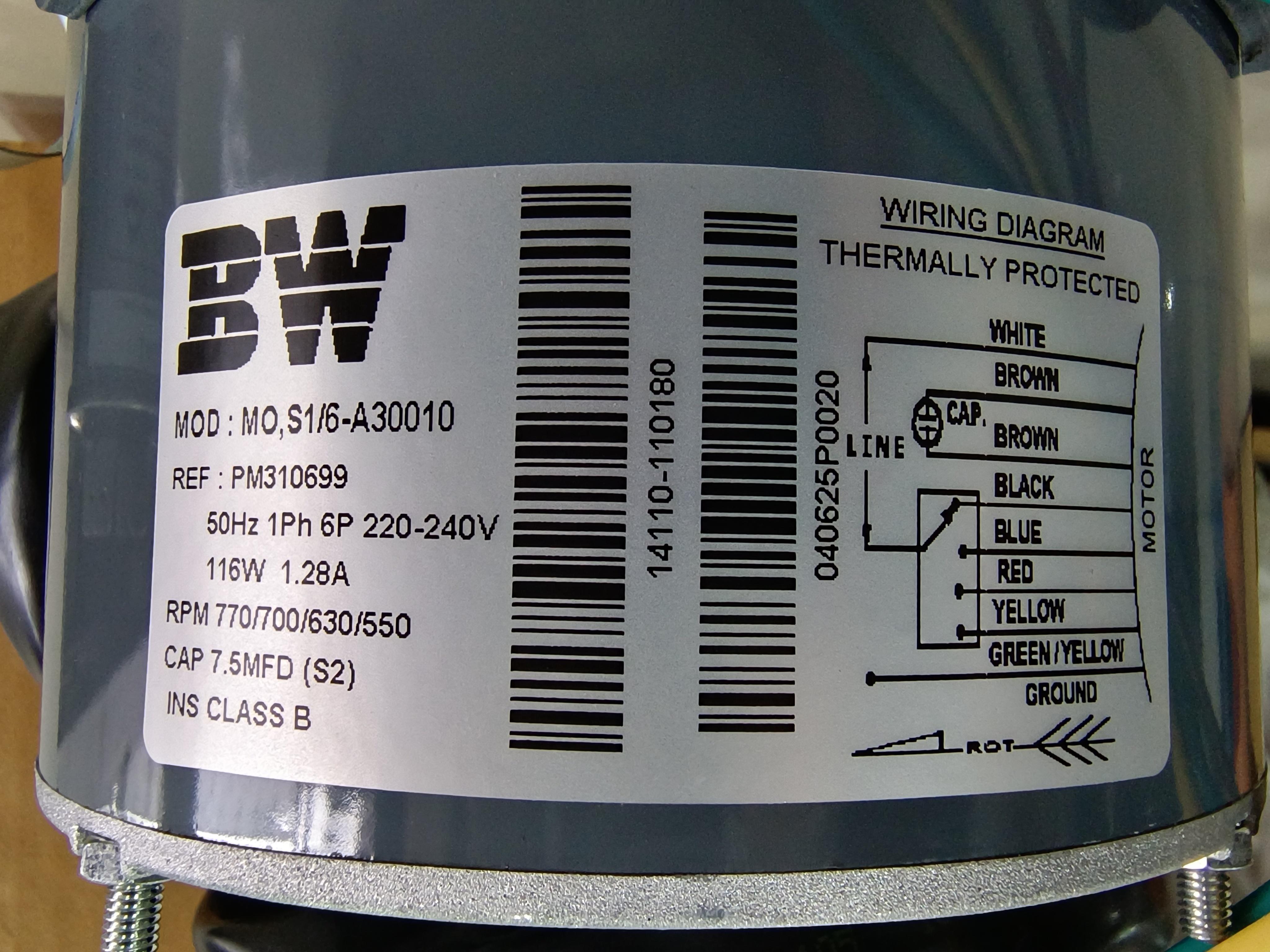 มอเตอร์คอยล์เย็น แอร์ฝังฝ้า 4 ทิศทาง TASAKI PM310699