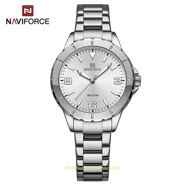 นาฬิกา Naviforce รุ่น NF5022 SIL สีเงิน ของแท้ รับประกันศูนย์ 1 ปี ส่งพร้อมกล่อง และใบรับประกันศูนย์ ราคาถูกที่สุด