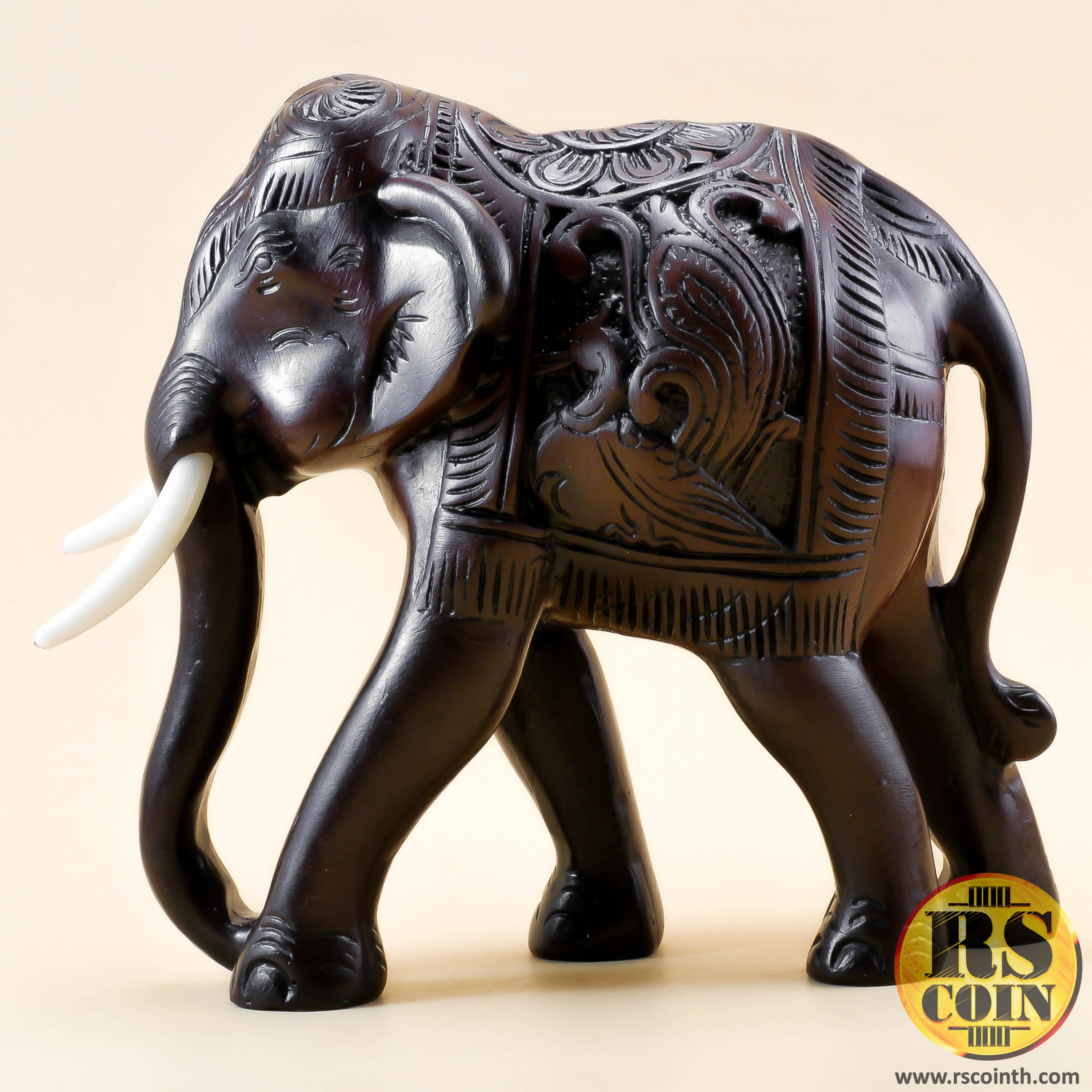 รูปปั้นหิน - ช้างลาย (Thai Sculpture Stone Designed Elephant)