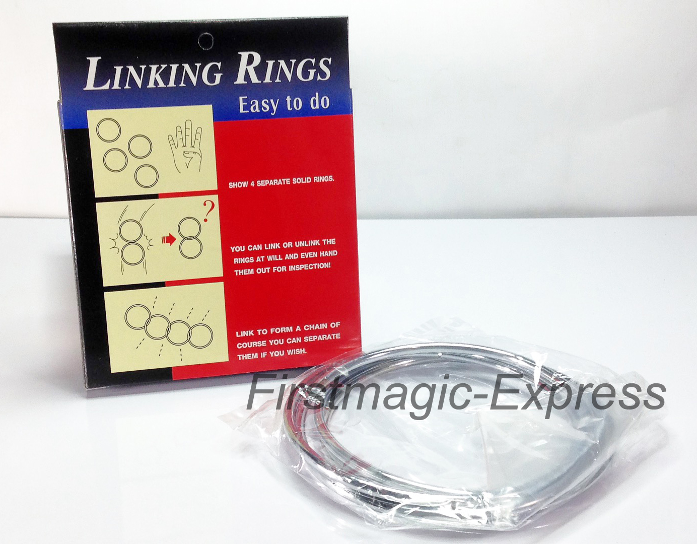 ห่วงเหล็ก4.5นิ้ว 4ห่วง + แผ่นสอนละเอียด