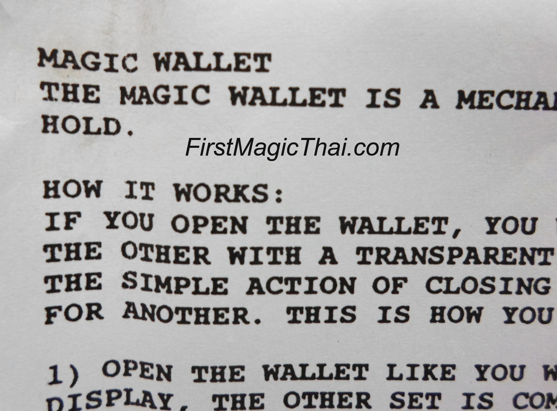 กระเป๋าเปลี่ยนไพ่และแบงค์ / Himber Wallet