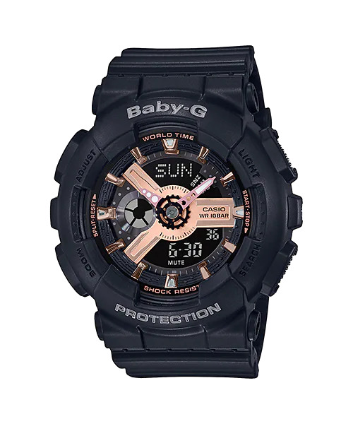 นาฬิกาผู้หญิง Casio BABY-G รุ่น BA-110RG-1A ซีรีส์ BA-110 เบบี้จี