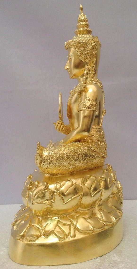 พระศรีอริยเมตไตรย ลงรักปิดทองแท้ 9นิ้ว