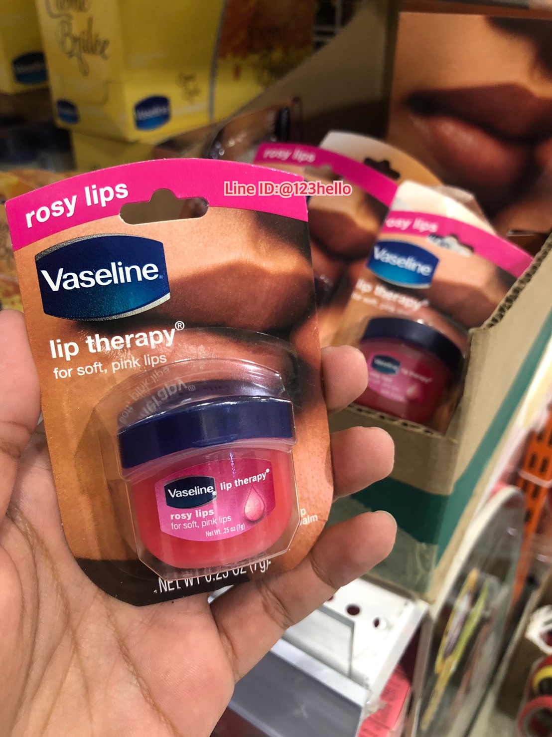 Vaseline lip therapy rosy lips วาสลีน ลิป เทอราฟี โรซี่ ลิป 7 g.