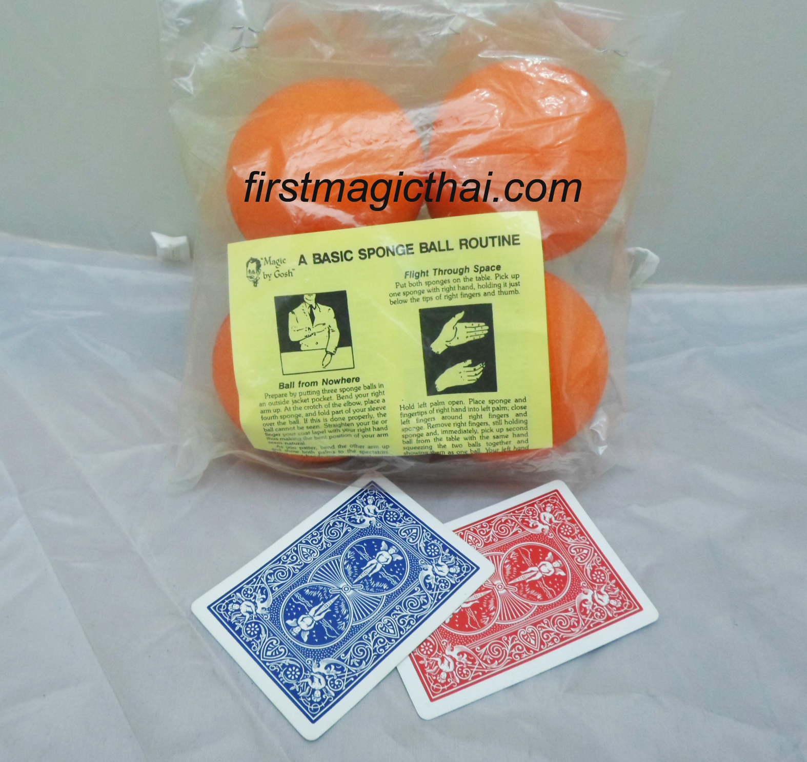 Basic Sponge Ball Routine (บอลฟองน้ำใหญ่ 3 นิ้ว)