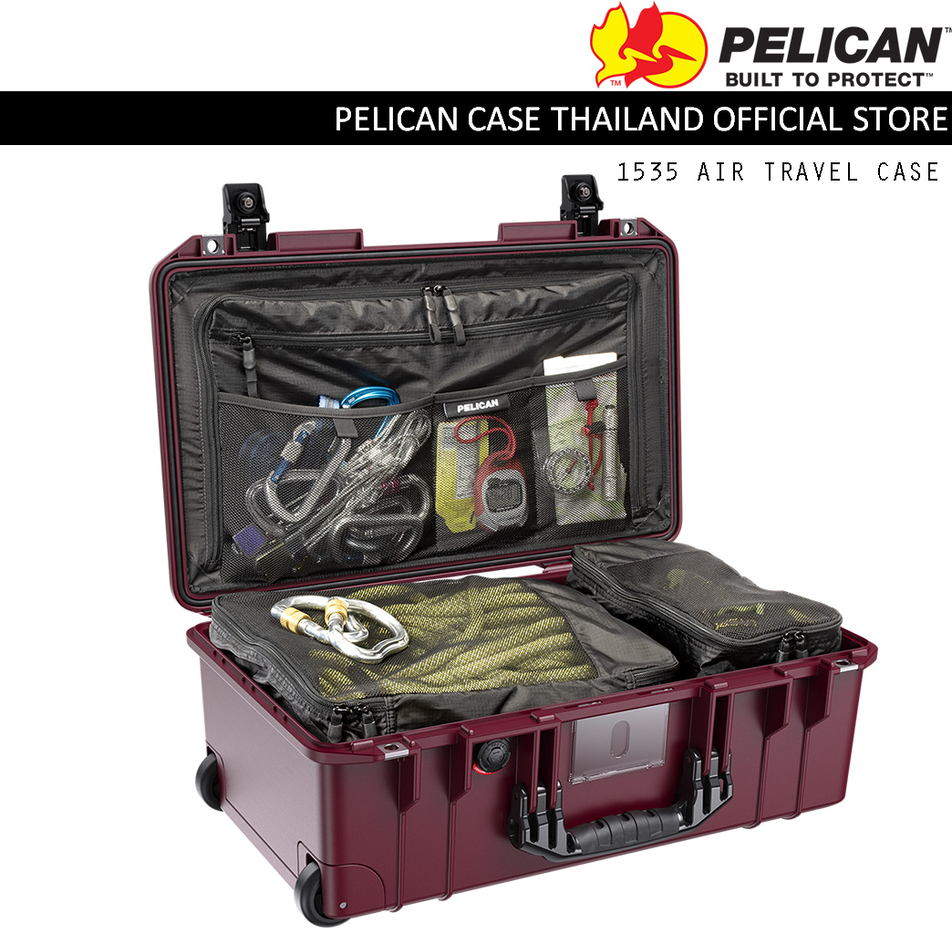 PELICAN 1535 AIR TRAVEL CASE - OXBLOOD