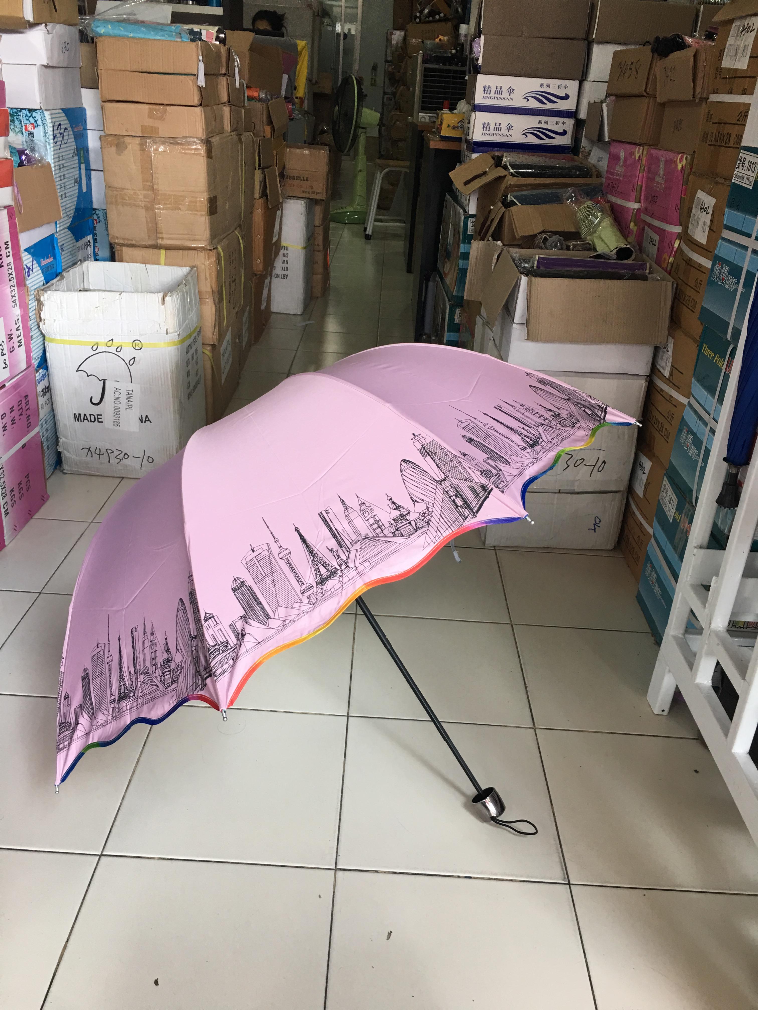 ร่มโค้งแฟชั่นยูวีสีเงิน รหัส 588