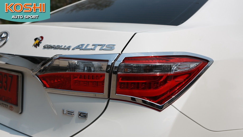 ครอบไฟท้ายชุบโครเมี่ยม Toyota Altis 2014 ยี่ห้อ AOS