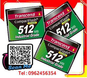 TransCend, Compact Flash Card, CF Card,512Mb,CF200i,Industrial Grade,Industrial Temp,TS512MCF200I