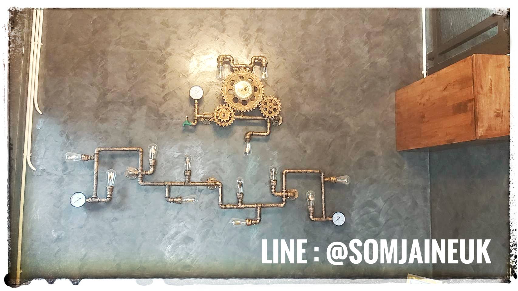 โคมไฟท่อแบบติดผนังขนาด 40x190 ซม มี 3 สีให้เลือก แถมฟรีหลอดเอดิสัน !!! ส่งฟรีทั่วประเทศ