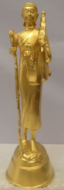 พระสีวลี เนื้อทองเหลือง ปิดทองแท้